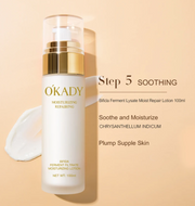 OKADY High Pro Quality Bifida Ferment Filtrate Moisturizing Anti-Aging Lotion Toner Cream Organic Skin Care Set