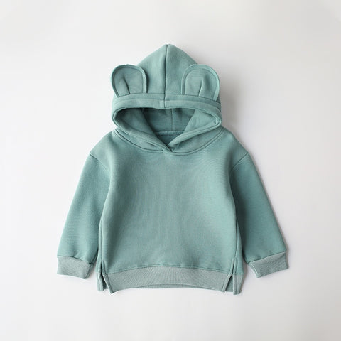 Ropa para bebés, niños y niñas, lindas sudaderas con capucha, sudadera gruesa de lana, ropa para niños.