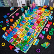 Wooden Montessori Educational Toys For Children Kids Early Learning Infant Shape Color Match Board Toy