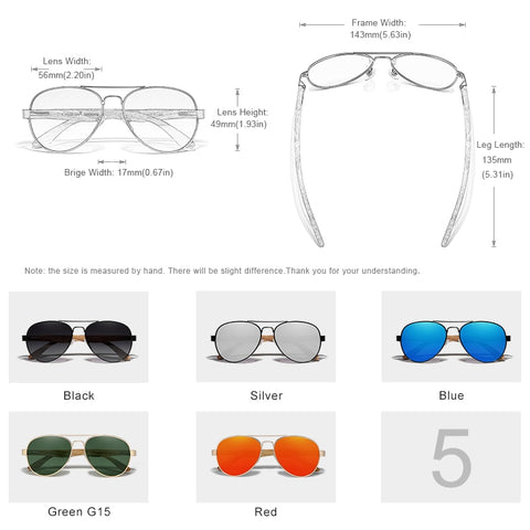 KINGSEVEN New Photochromic Pilot Sunglasses Men Polarized UV400 Fashion Sunglass Mirror Wood sun glasses Driving oculos