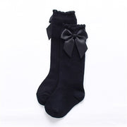 Kids Girls Stockings Big Bow Knee High Long Stocking High Quality Fashion Lace Clothes Accesories