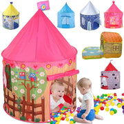 135CM Kids Play Tent Ball Pool Tent Boy Girl Princess Castle Portable Indoor Outdoor Baby Play Tents House Hut For Kids Toys