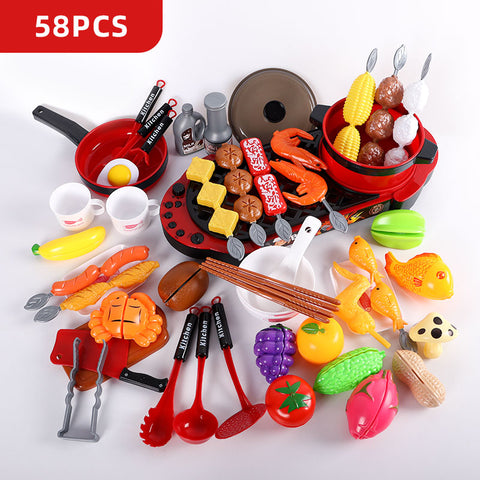 Kids Pretend Play Toy Mini Kitchen Toys Cookware Pot Pan Simulation Kitchen Utensils Cooking Toys For Boys and Girls.