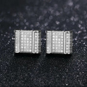 Real Moissanite Gemstone Earrings For Women Top Quality 100% 925 Sterling Silver Sparkling Jewelry Trendy