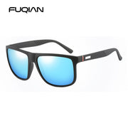 FUQIAN Luxury Sunglasses Men Polarized Fashion Design Square Plastic Sun Glasses Driving Sunglass UV400 Oculos