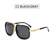 New Fashion Big Frame Sunglasses Men Metal Women High Quality