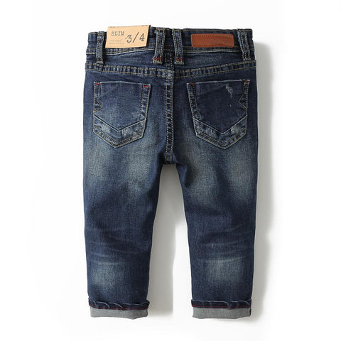 Kids Jeans Pants Baby Denim Trousers Infant Clothing Broken Distress Style