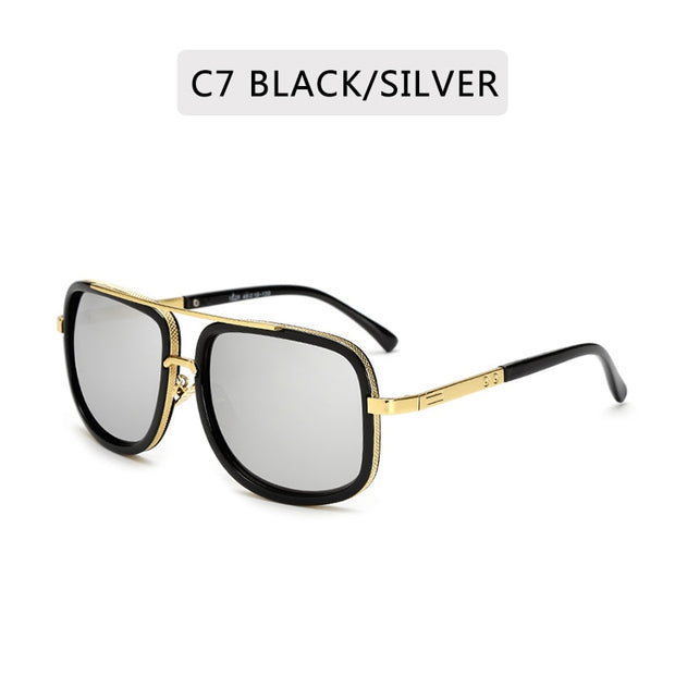 New Fashion Big Frame Sunglasses Men Metal Women High Quality