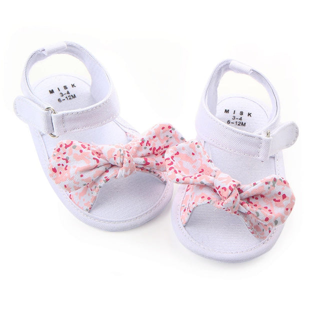 Pair Baby Girls Shoes Non-Slip Toddlers Newborn Walkers