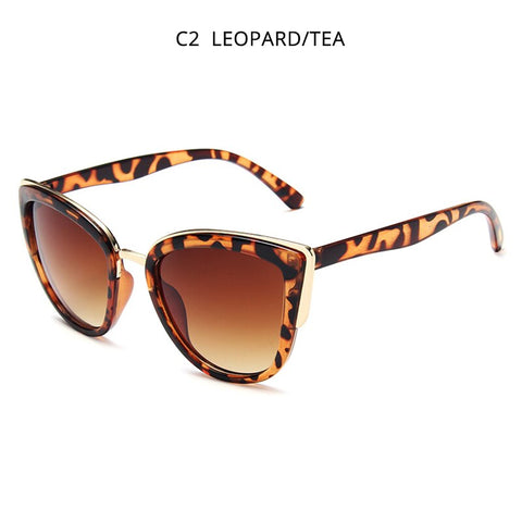 HOOBAN gafas de sol estilo ojo de gato para mujer, gafas de sol Retro estilo ojo de gato para mujer, gafas de conducción elegantes para mujer UV400