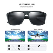 Gafas de sol FUQIAN de lujo para hombre, gafas de sol polarizadas de diseño de moda cuadradas de plástico, gafas de sol para conducir UV400 Oculos