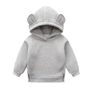 Ropa para bebés, niños y niñas, lindas sudaderas con capucha, sudadera gruesa de lana, ropa para niños.