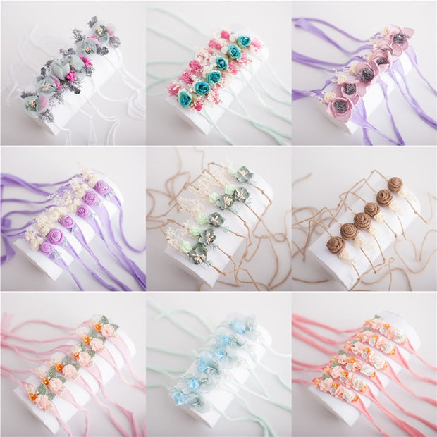 Kids Toddler Newborn Baby Girl Headband Hair Accessories Flower Photography Props