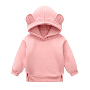 Ropa para bebés, niños y niñas, lindas sudaderas con capucha, sudadera gruesa de lana, ropa para niños.