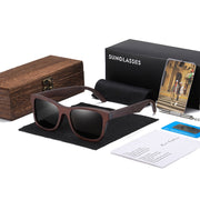 Gafas de sol de madera de bambú Natural GM, gafas polarizadas hechas a mano, lentes con revestimiento de espejo, gafas con caja de regalo