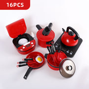 Kids Pretend Play Toy Mini Kitchen Toys Cookware Pot Pan Simulation Kitchen Utensils Cooking Toys For Boys and Girls.