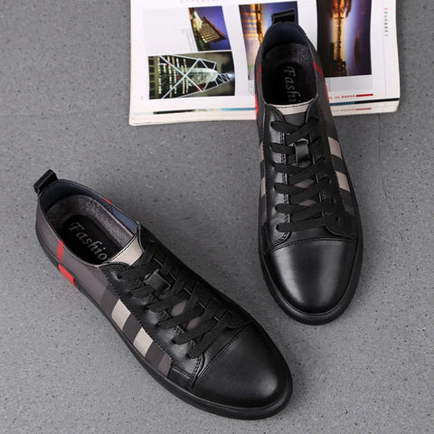 Men Sneakers Genuine Leather Luxury Brand Casual Designer Shoes