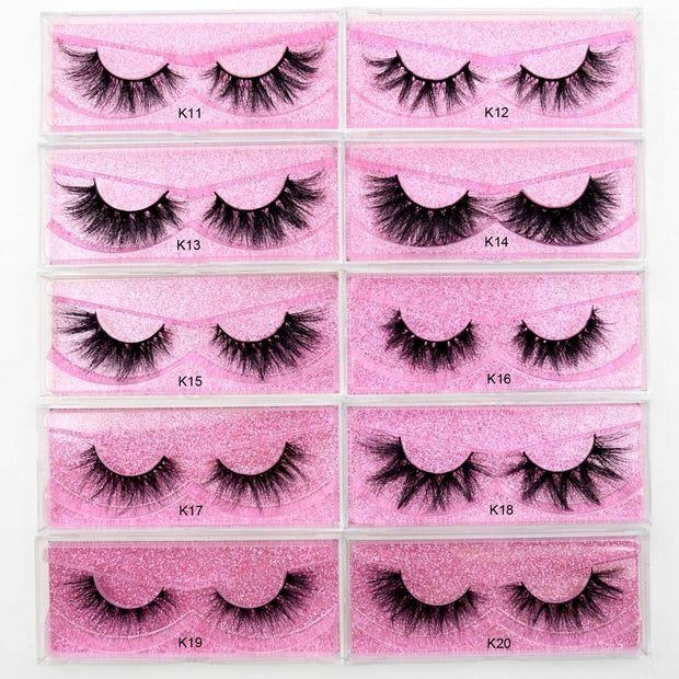 5D Mink Eyelashes Long Lasting Mink Lashes Natural Dramatic Volume Eyelashes Extension Thick Long