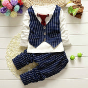 Fashion 2PC Children's Sets Boys Long Sleeves Outfits Clothing Kids Casual Cotton Tracksuits Clothes Hoodie + Trousers