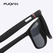 Gafas de sol FUQIAN de lujo para hombre, gafas de sol polarizadas de diseño de moda cuadradas de plástico, gafas de sol para conducir UV400 Oculos