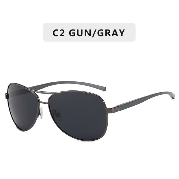 ZXWLYXGX, gafas de sol polarizadas de aluminio Vintage para hombre, gafas de sol de marca clásica, lentes con revestimiento, gafas de conducción para hombres/mujeres