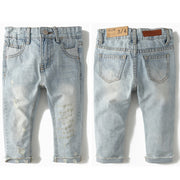 Kids Jeans Pants Baby Denim Trousers Infant Clothing Broken Distress Style