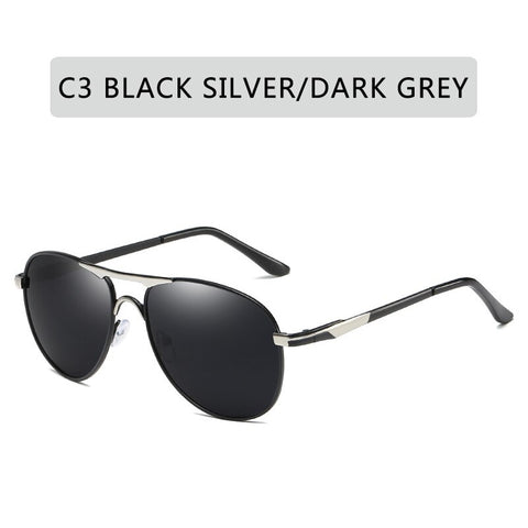 Luxury Brand  Polarized Sunglasses Men Women Gradient Lens Alloy metal frame Round Pilot Driving