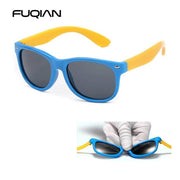 Fashoin Kids Polarized Sunglasses Boys Girls Vintage Silicone Children Sun Glasses Stylish Safty TR90 Eyeglasses Baby UV400