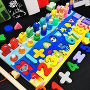 Wooden Montessori Educational Toys For Children Kids Early Learning Infant Shape Color Match Board Toy