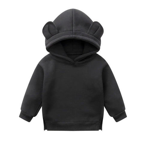 Ropa para bebés, niños y niñas, lindas sudaderas con capucha, sudadera gruesa de lana, ropa para niños.