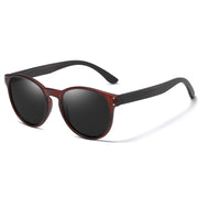 Polarized Sunglasses Men Women S5091 Brand  Wooden Sunglasses Women Round frame UV400