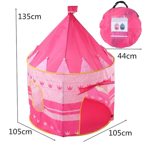 135CM Kids Play Tent Ball Pool Tent Boy Girl Princess Castle Portable Indoor Outdoor Baby Play Tents House Hut For Kids Toys