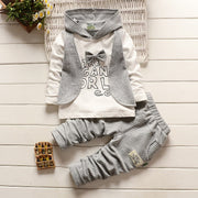 Fashion 2PC Children's Sets Boys Long Sleeves Outfits Clothing Kids Casual Cotton Tracksuits Clothes Hoodie + Trousers