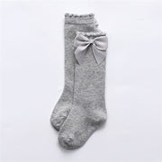 Kids Girls Stockings Big Bow Knee High Long Stocking High Quality Fashion Lace Clothes Accesories