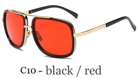 New Fashion Big Frame Sunglasses Men Metal Women High Quality