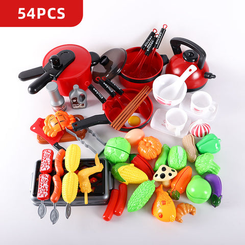 Kids Pretend Play Toy Mini Kitchen Toys Cookware Pot Pan Simulation Kitchen Utensils Cooking Toys For Boys and Girls.