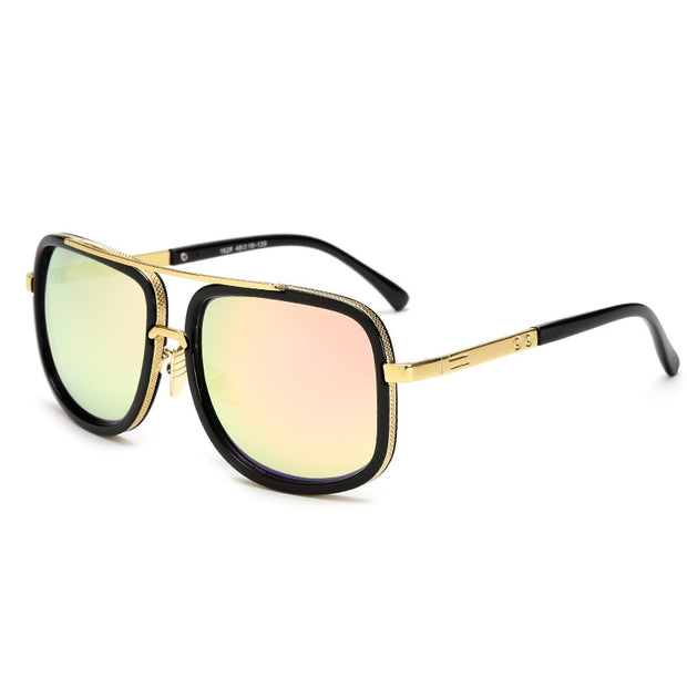 New Fashion Big Frame Sunglasses Men Metal Women High Quality