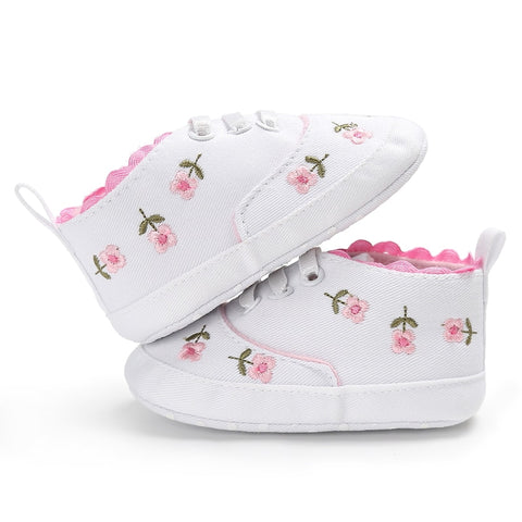 lioraitiin Verano Bebé Niña Suela Suave Cuna Niño Lona Linda Flor Zapatillas Zapatos