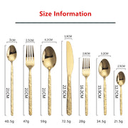 Stainless steel Western Cutlery Dinner Set Dessert Dinnerware New Desing