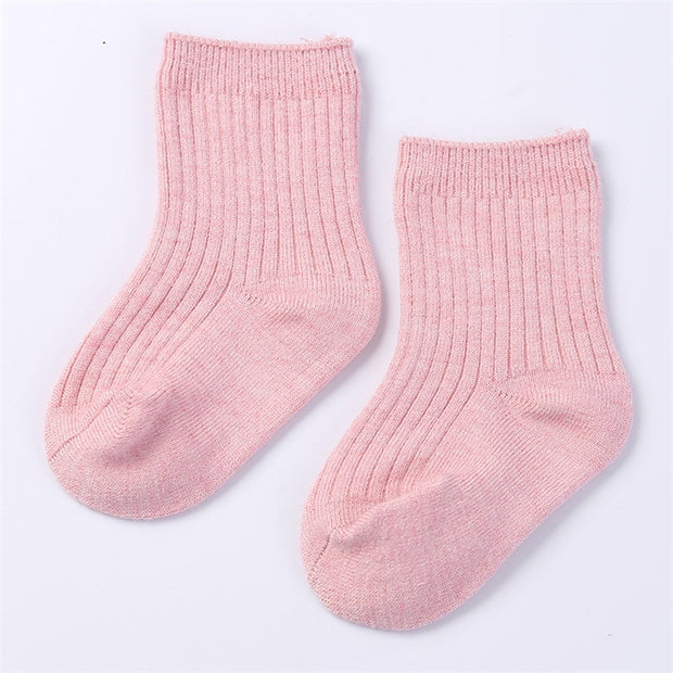 Solid Baby Unisex Socks Toddler Cotton Baby Winter Clothes Accessories Kids Baby Socks