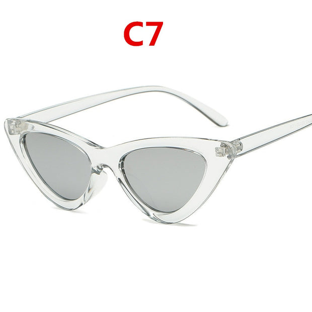 Fashion sunglasses woman brand Designer triangular cat uv400