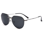 Gafas de sol polarizadas con Clip para mujer, anteojos de sol cuadrados ultraligeros de aleación de titanio, montura de gafas ópticas para hombre S9331