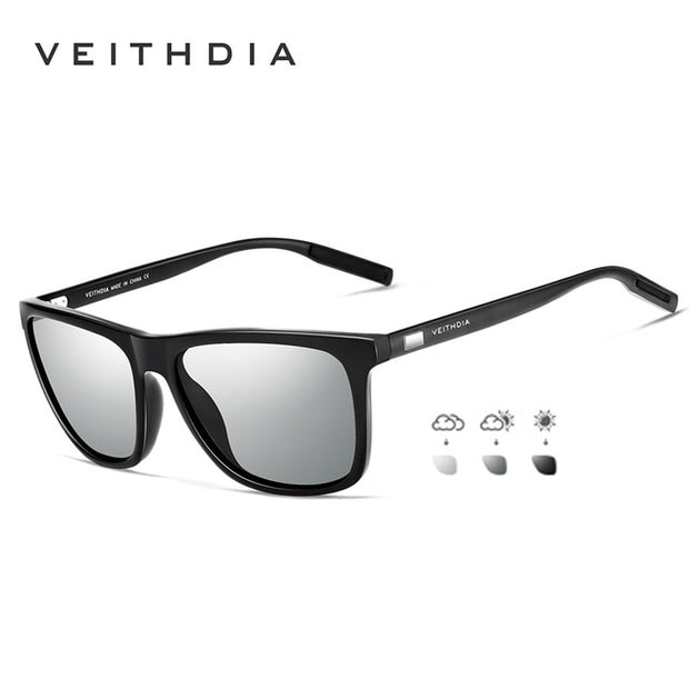 VEITHDIA Brand Sunglasses Unisex Retro Aluminum+TR90 Sunglasses Polarized Lens Vintage Eyewear Sun Glasses For Men/Women 6108