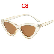 Fashion sunglasses woman brand Designer triangular cat uv400