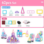 62-258pcs Mini Magnetic Designer Construction Set Model & Building Toys For Children Magnet Blocks Kids Educational Project.