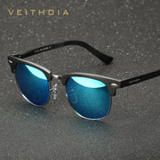 VEITHDIA gafas de sol Retro Unisex de aluminio UV400 hombres polarizadas gafas clásicas de conducción al aire libre mujeres gafas de sol para hombre 6690