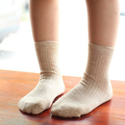 Calcetines unisex sólidos para bebés, calcetines de algodón para niños pequeños, accesorios de ropa de invierno para bebés