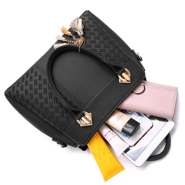 Luxury Handbag Women Crossbody Bag with tassel hanging Large Capacity Female Shoulder Bags