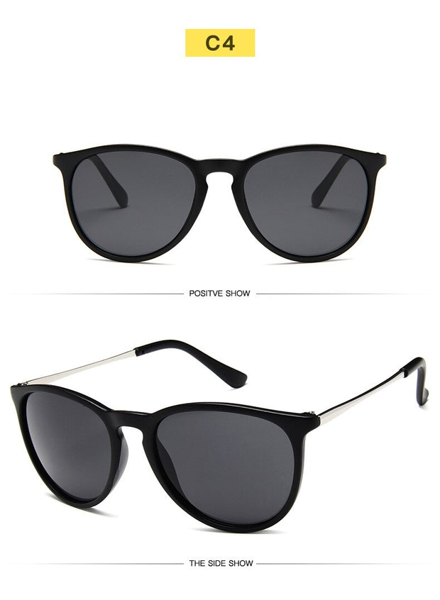 Gafas De sol estilo ojo De gato Vintage para mujer, gafas De sol De marca De diseñador, gafas De sol femeninas con protección contra rayos, gafas De sol con espejo 2019