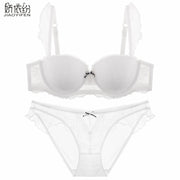 Sexy French Bra Lace Underwear Set Push Up BC Cup Plus Chest Pad Comfortable Embroidery Intimates Bra & Brief Sets